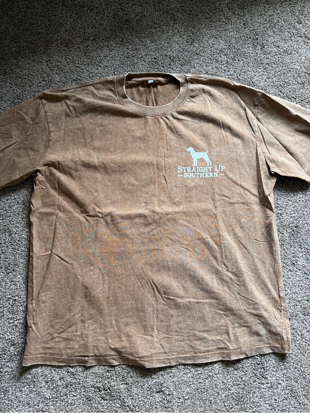 Amazon Men's Brown Short-Sleeve Logo Tee